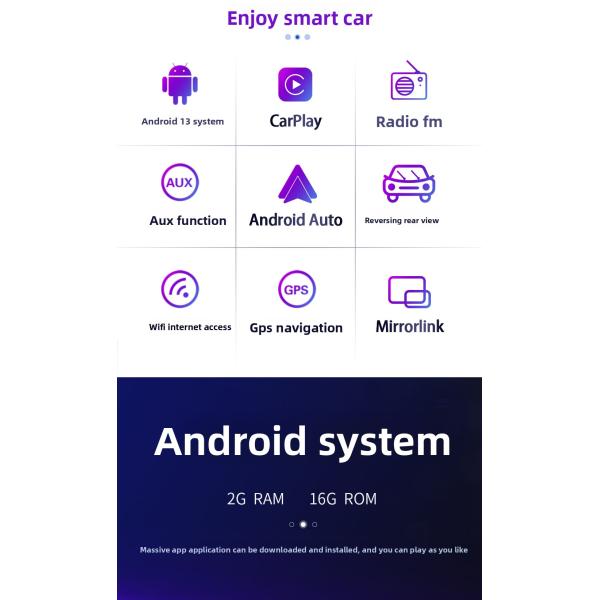 Creatall 7/9/10 Inch All-In-One Android GPS Navigation for Bluetooth Central Control Large Dashboard Reversing Player CarPlay