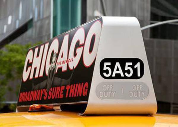 Taxi Mobile Advertising Led Display Wireless Control With Waterproof Aluminum Cabinet