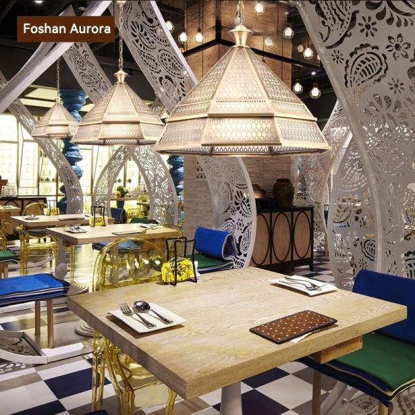 Powerful LED Copper Chandelier Luxury European Style Lighting Decorative Light Arab Muslim Vintage Style Copper Chandelier