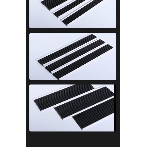 Profiles de coextrusión de pegamento de pie de PVC plano con banda de caucho