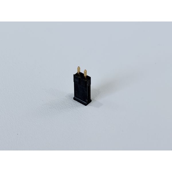 2.54mm Pitch 1×2 Single-Row Pin Header Connector, Through-Hole PCB Electronic Connector, Gold-Plated Terminals for Signal & Power Transmission