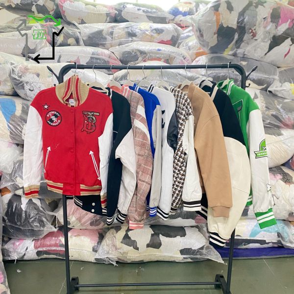 Clean Condition Second Hand Baseball Jersey Used Formal Blouses For Women