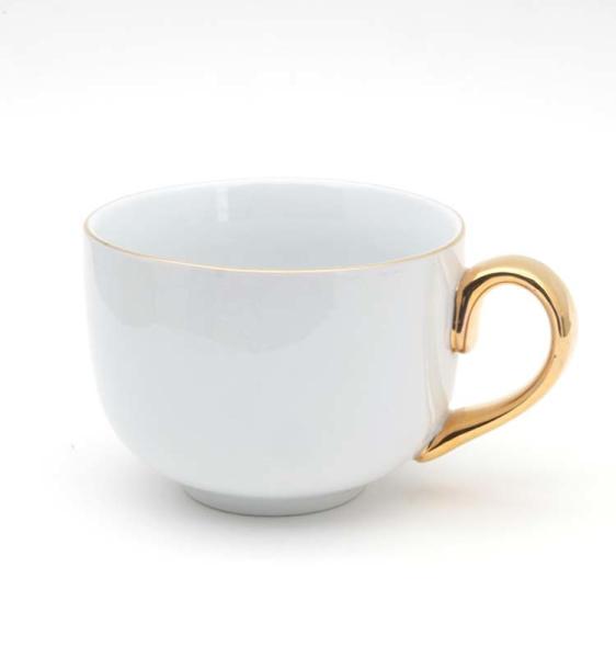 Presentes Publicitários Taça de Garrafa de Ouro Taça de Café de Cerâmica Personalizada
