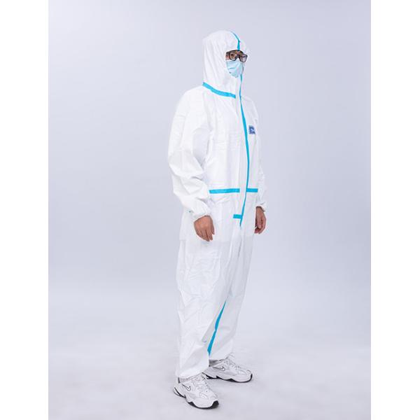 Dustproof Polymer Medical Protective Coverall Disposable Isolation