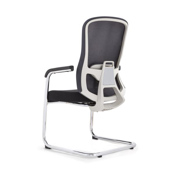 Mesh Cloth Business Office Meeting Room Chair With Metal Frame
