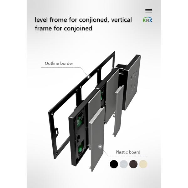 Выключатель ПК металла домашний, умный переключатель стены освещает дизайн контржурным светом 86mm