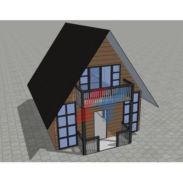 Villa moderne de luxe 6x6m 36 mètres carrés 2 étages maison en acier préfabriquée