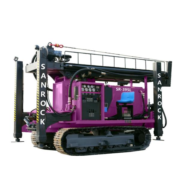 Equipamento de perfuração de água totalmente hidráulico 95KW motor diesel móvel máquina de perfuração de poço de água