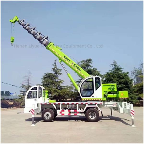 12 Ton Straight Truck Lifting Crane with Homemade Chassis and Hengli Hydraulic Valve