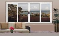 Des vitres coulissantes modernes, des vitres en aluminium.