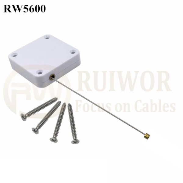RW5600 Square Heavy Duty Retractable Cable Work With Connectors For Various Products Security Display