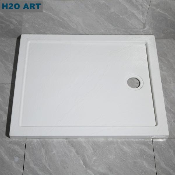 Acrylic Shower Tray Made of Artificial Marble Stone Material with Drainage System
