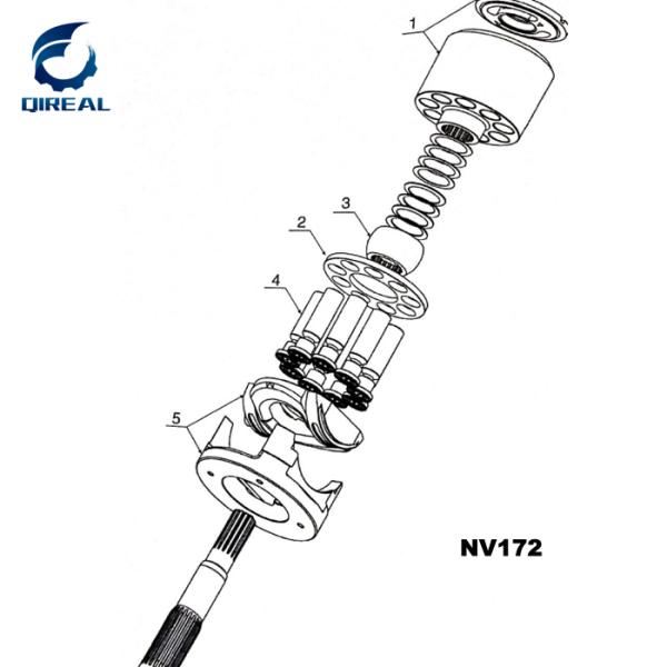 Excavator Hydraulic Parts NV172 Hydraulic Piston Pump Repair Kits