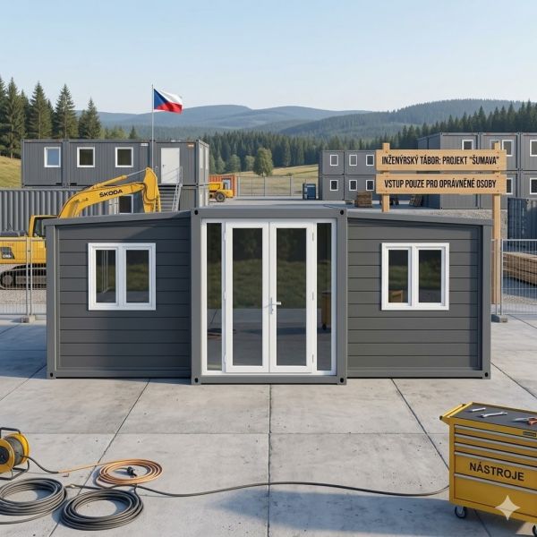 Heavy Duty Expandable Container Site Office / Labor Cabin Color Customized