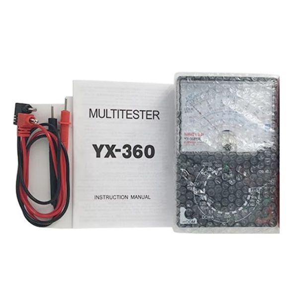 YX-360E-L-B Pointer Analog Multimeter With Buzz AC DC Volt Ohm Current Testing