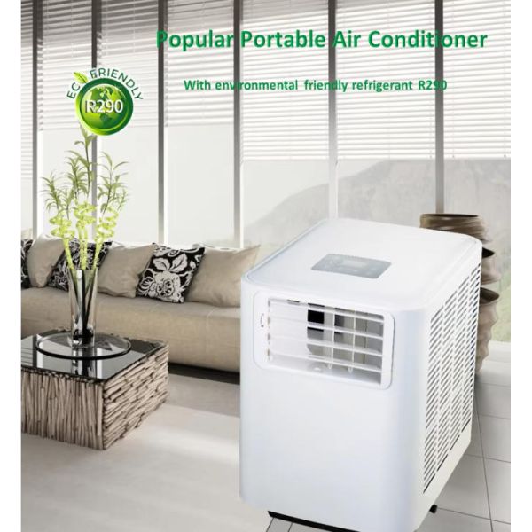 Small Portable Air Conditioner 9000 BTU with 360° Casters Washable Filter Heating Cooling Dehumidifying AC for Hotel Commercial
