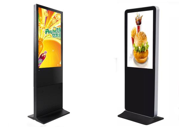 Indoor Self Standing Advertising Board LCD Touch Screen Totem