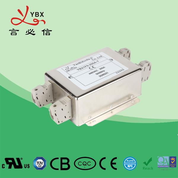 Фильтр 120A 200A этапа 250V RFI одиночной фазы 2 с Адвокатурой меди блока терминальной