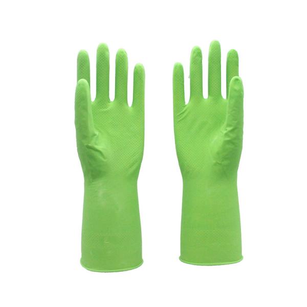 12 дюйма стада перчаток зеленого домочадца резинового выровнянного для работы дома