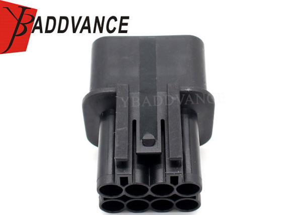 Kum 8 Pin Waterproof Connector Male Black Sealed , 2 Rows PB621-08020