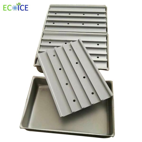 Food Grade Rectangular Aluminum Seafood Frozen Storage Box Container Freezing Tray