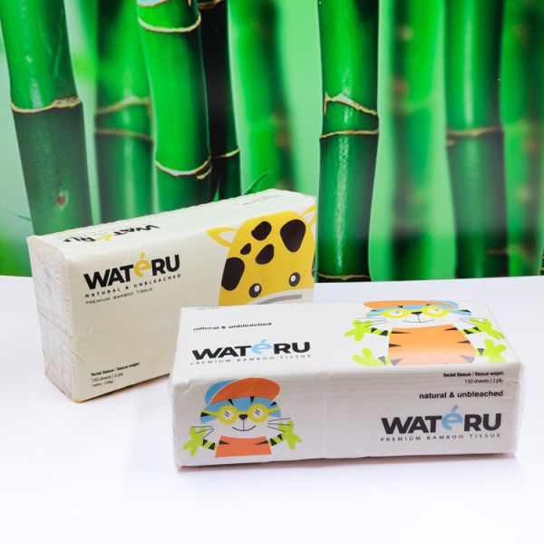 Wholesale Customized High-quality Skin Friendly Household Native Bamboo Pulp Facial Box Tissue Paper 2/3/4 Ply Soft Plastic Pack