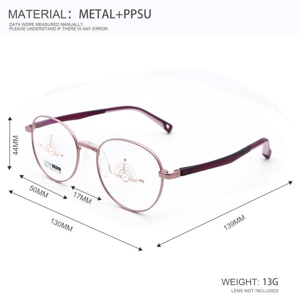 Various Colors Children'S Metal And PPSU Frames Toddler Glasses