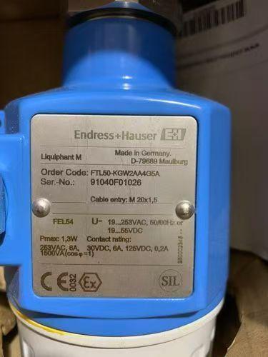 Endress Hauser FTL50 Commutateur de niveau de vibration HART en acier inoxydable