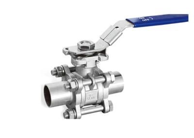 SS Welded Ends Sanitary Ball Valves Two Way 1 X0.065  ISO9001 Approved