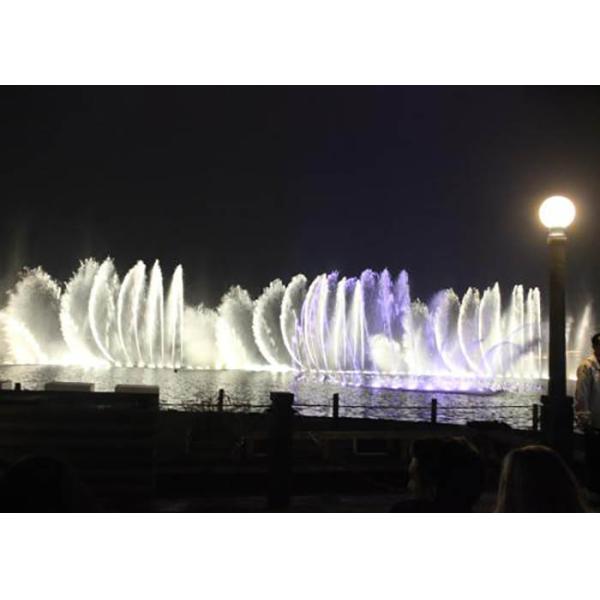 Contemporary Art Musical Water Fountain Wonderful Light And Water Show 3D Images