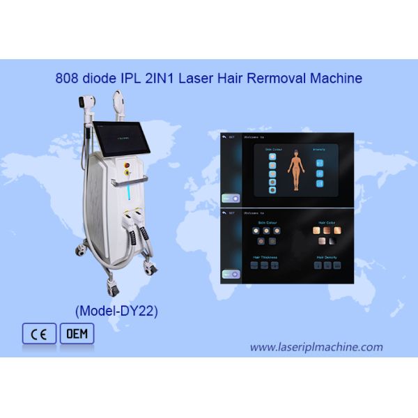 2 In 1 808 Diode Laser 3 Wavelength Fast Permanent Painfree Super IPL Hair Removal Machine
