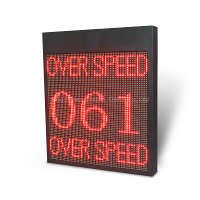 Signo de visualização de velocidade do radar Doppler avançado de segurança rodoviária com poste montado
