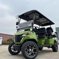 Green Six-seater électrique hors route de luxe chariot de golf batterie au lithium équipé de 14 pouces de pneus hors route