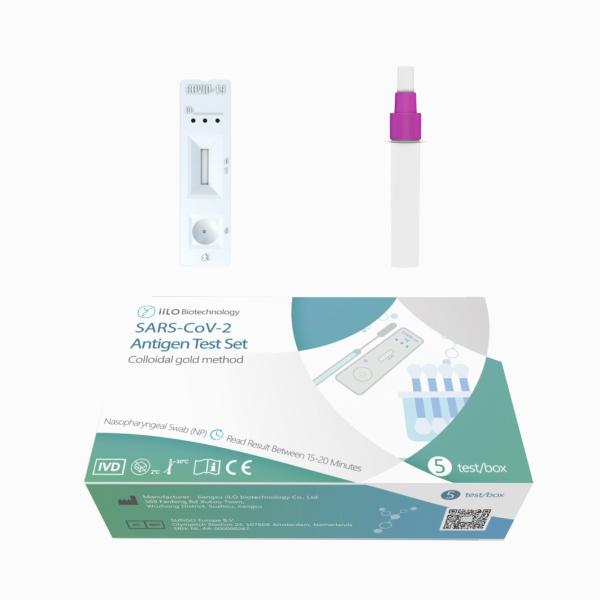 A precisão de 99% 2 da vida útil SARS-CoV-2 anos de teste do antígeno ajustou Kit Nasopharyngeal Swab 5 partes