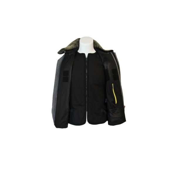 Twill 280 GSM 2/1 костюмов мотоцикла зимы 40% хлопок 60% полиэстер с мехом овечки вкладыша