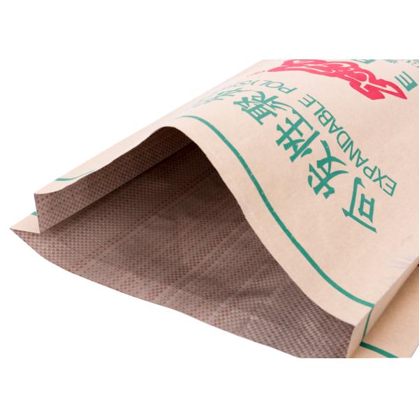 PE Lined / BOPP Laminated Bags With White / Brown Craft Paper Surface Offset Printing