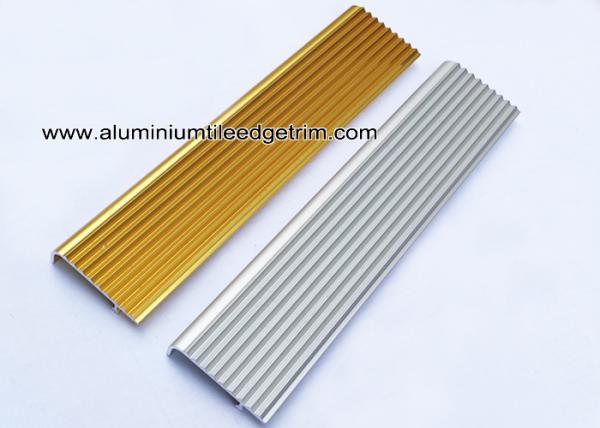 F Type Toothed Anti - Skid  Metal Aluminum Stair Nosing For Tile