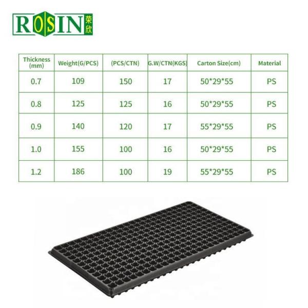 28 Hole Black Agriculture Plastic Trays Aging Resistance For Planting Vegetable