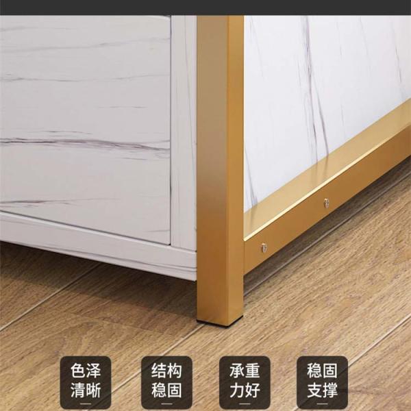 3 Drawer Gold Night Stand for Bedroom Cabinet and Drawers in Hospital Bedside Cabinet