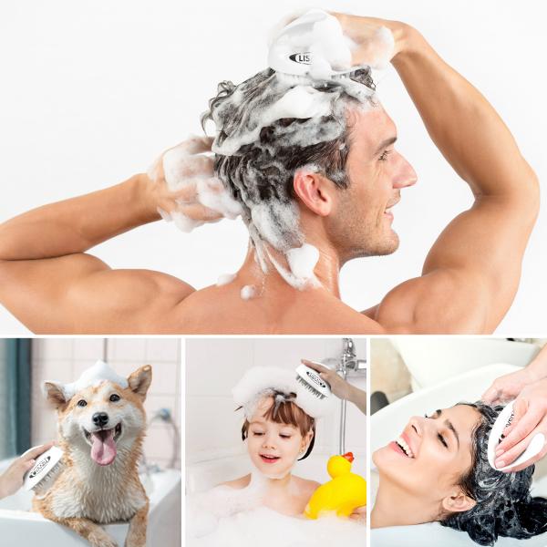 Interchangeable Scalp Massager Brush Soft / Moderate / Hard Scalp Massage Hair Wash