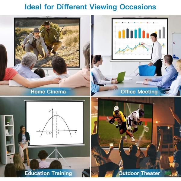 Тяга репроектора стеклоткани вверх по экрану 84