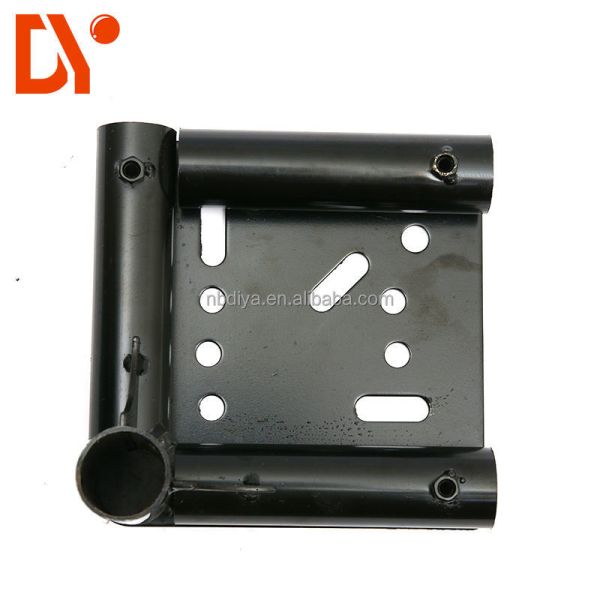 Heavy Duty Cold-Rolled Steel Caster Flag Wheel Base for Pipe Rack System and Handcart Caster Wheel
