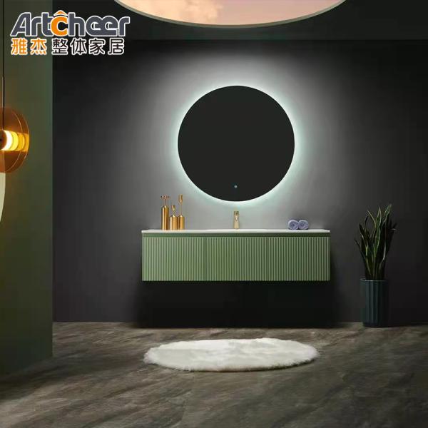 Нет крана Лакированная дверь панель Стол Организатор Шкаф для макияжа ванной