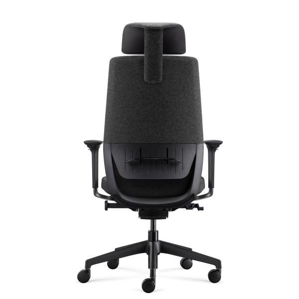 Double Layer Modern Mesh Back Office Chair With Wheels Adjustable Lumbar Support