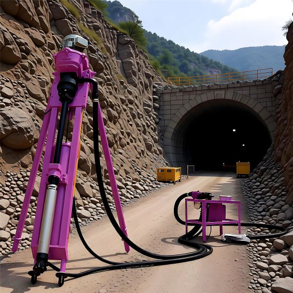 Rock Blast Hole Drilling Rig Torque 3000N.m Foundation Construction Portable DTH Drilling Rig Manufacturer