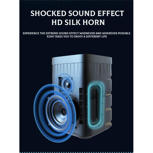 300-watt Portable Karaoke Machine Power Bank Outdoor Emergency Power Supply