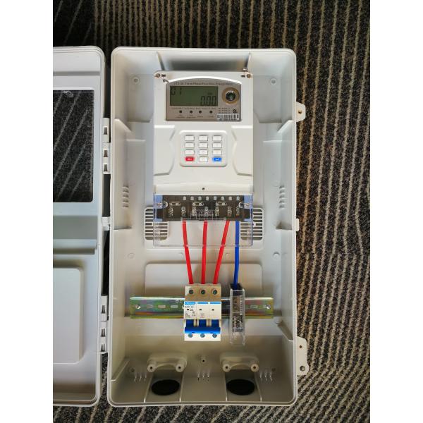 400V 400imp/KWh Smart Prepaid Electricity Meter With Circuit Breaker