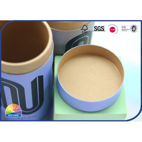 Надушите бумажный упаковывая цилиндр логотипа трубки изготовленный на заказ с пластиковым окном