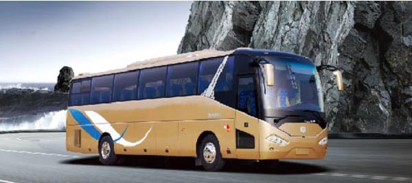 Zhongtong 12m Long Distance Luxury Coach Bus 100km/H LCK6125HQ5A1