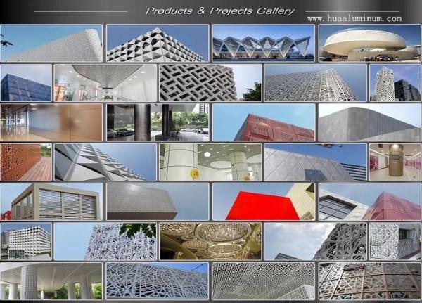 Transparent 5x8ft Aluminum Architectural Panels For Decorative